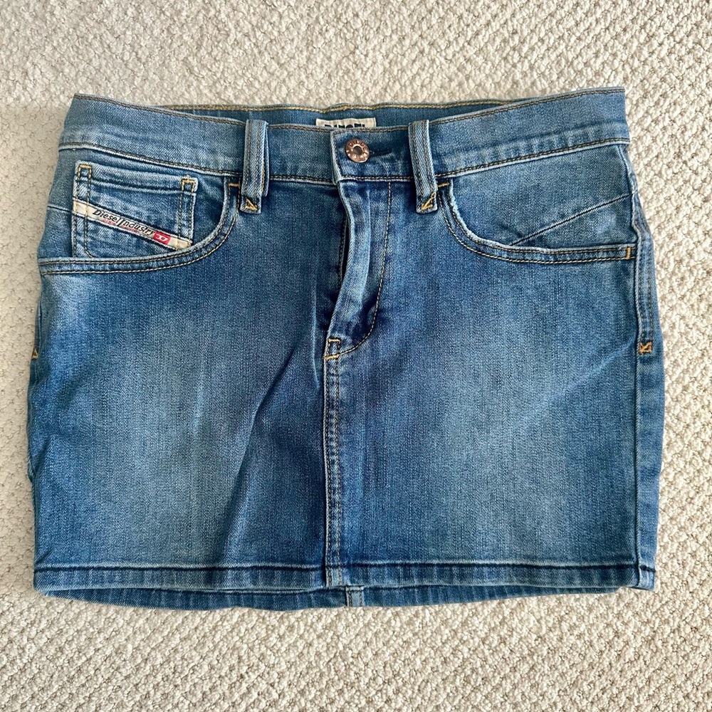 Diesel Light Blue Denim Skirt (Jean) - Size: 26 (fits like XS/S)